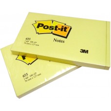 3M Post-it 655 Canary Yellow 3"x5"